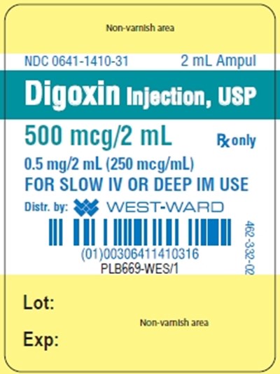 Ampule (1000180 0641 1410 31 Digoxin Ampule Label)